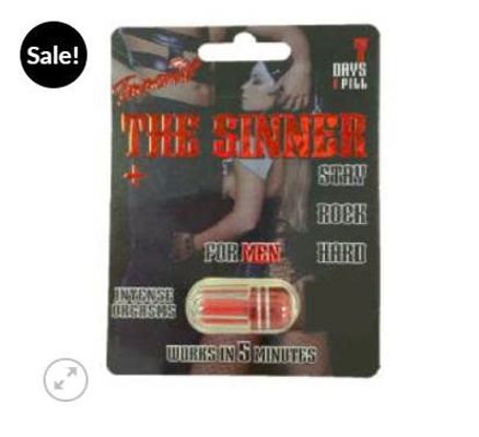 Viên Uống Phục Hồi Và Tăng Cường Sức Khỏe Sinh Lí Nam Giới Thee Sinnerr Vỉ dùng thử 1 Viên  | CHE TÊN SẢN PHẨM