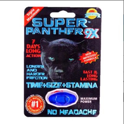 Viên Uống Phục Hồi Và Tăng Cường Sức Khỏe Sinh Lí Nam Giới Super Panther 9X Vỉ dùng thử 1 Viên  | CHE TÊN SẢN PHẨM