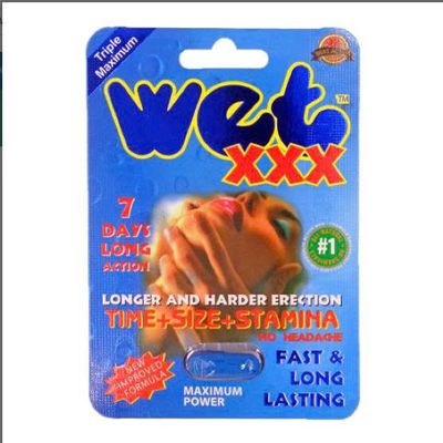 Viên Uống Phục Hồi Và Tăng Cường Sức Khỏe Sinh Lí Nam Giới Wet XXX Vỉ dùng thử 1 Viên  | CHE TÊN SẢN PHẨM