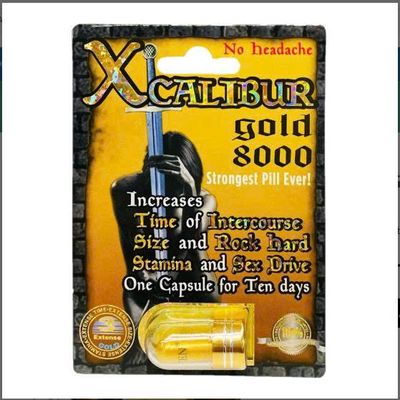 Viên Uống Phục Hồi Và Tăng Cường Sức Khỏe Sinh Lí Nam Giới Xcalibur Gold 8000mg Vỉ dùng thử 1 Viên  | CHE TÊN SẢN PHẨM
