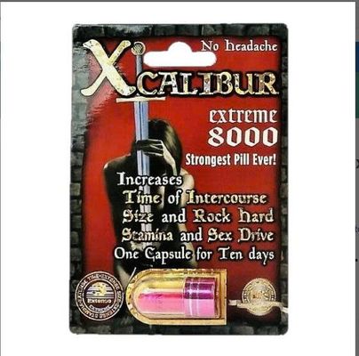 Viên Uống Phục Hồi Và Tăng Cường Sức Khỏe Sinh Lí Nam Giới Xcalibur Extreme 8000mg Vỉ dùng thử 1 Viên  | CHE TÊN SẢN PHẨM