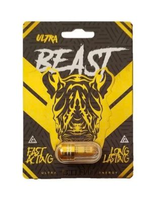 Viên uống phục hồi và tăng cường sức khỏe nam giới Ultra Beast (Super Gold) - Vỉ dùng thử 1 viên | CHE TÊN SẢN PHẨM