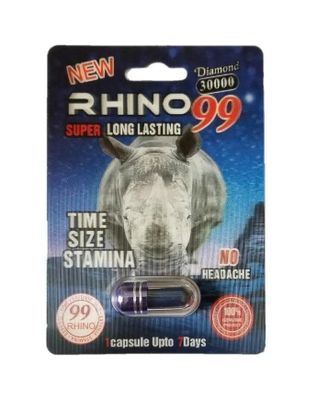 Viên Uống Phục Hồi Và Tăng Cường Sức Khỏe Sinh Lí Nam Giới Rhino 99 (30K Diamond) Vỉ dùng thử 1 Viên  | CHE TÊN SẢN PHẨM