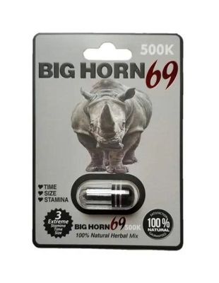 Viên Uống Phục Hồi Và Tăng Cường Sức Khỏe Sinh Lí Nam Giới Big Horn 69 500K Vỉ dùng thử 1 Viên  | CHE TÊN SẢN PHẨM