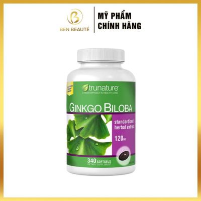 Viên uống bổ não Ginkgo Biloba 340mg Mỹ - Tăng cường trí nhớ, hỗ trợ tuần hoàn máu - Giảm 30k cho đơn hàng 99k