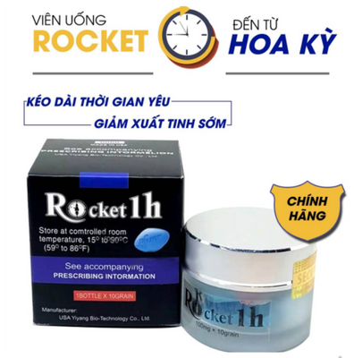 Viên Uống Hỗ Trợ Tăng Cường Sinh Lý Nam Giới - Rocket 1h - Hộp 10 Viên - Chính hãng