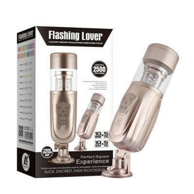 Máy âm đạo giả rung thục xoay dành cho nam Easy Love Flashing Lover kích thích cao cấp