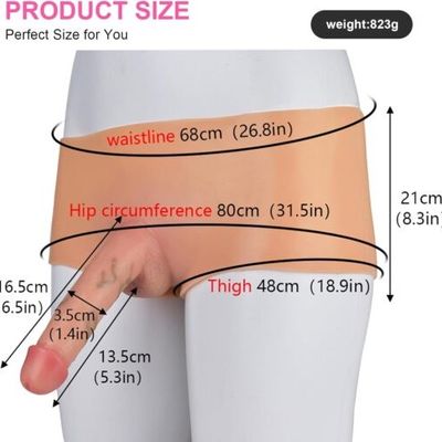 Dương Vật Giả Liền Quần Cho Les Dài 16,5cm Thiết Kế Ôm Sát