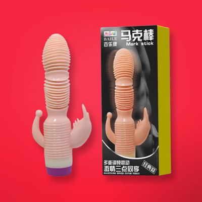 Dương vật giả có 2 nhánh rung kích thích mạnh Mark Stick
