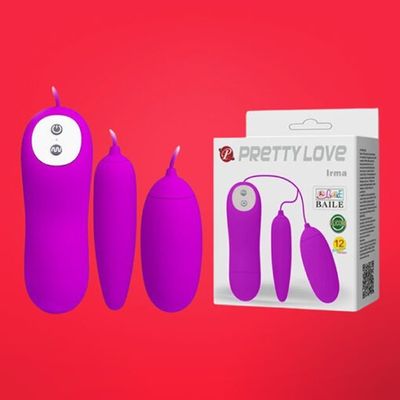 Trứng rung 2 đầu Pretty Love Irma 12 chế độ Rung Cực Sướng - Chính Hãng