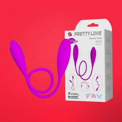 Trứng rung 2 đầu dài Pretty Love Snaky Vibe Rung Cực Sướng - Chính Hãng