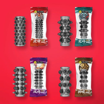 Bao cao su đôn dên khúc giữa bi gai lớn Meleon