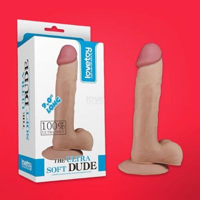 Dương vật giả Lovetoy Ultra Soft Dude 9 inch Rung Cực Sướng - Chính Hãng