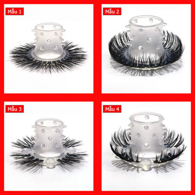 Đôn khúc silicon gai kèm vòng lông mí dê kích thích cực đã