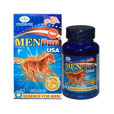 Viên uống hỗ trợ tăng cường sinh lý tráng dương bổ thận Menpro USA 30 Gói