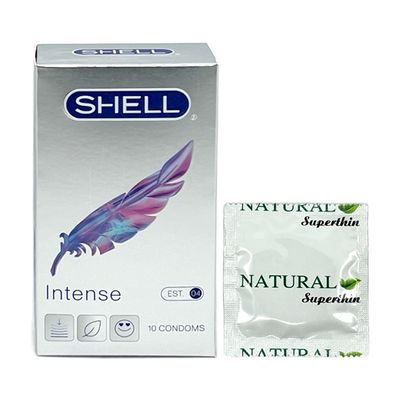 Bao cao su siêu mỏng kéo dài thời gian Shell Trắng 10 cái che tên chính hãng