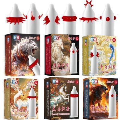 Bao cao su đôn bi gai to BCD Juncai Râu 6 Mẫu 1 Cái che tên chính hãng