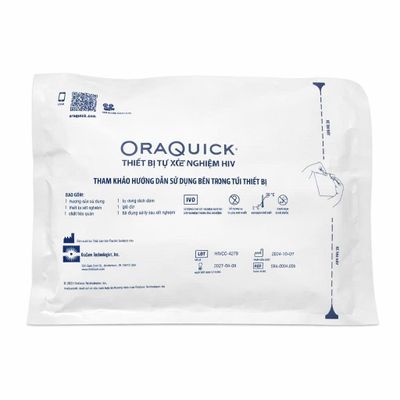 Bộ Xét Nghiệm HIV OraQuick Bằng Nước Bọt Tại Nhà - Kết Quả Trong 20 Phút, Kiểm Tra Dễ Dàng, Chính Hãng Mylan 746132