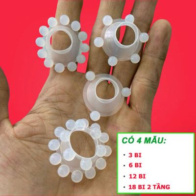 Bộ 4 vòng bi silicon đeo dương vật chơi siêu sướng