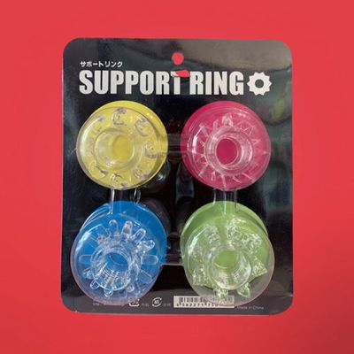 Bộ 4 vòng đeo dương vật có bi gai Support Ring