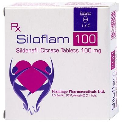 Viên uống hỗ trợ sinh lý Cường Dương Siloflam 100mg – Hộp 1 vỉ 4 viên Chính hãng 