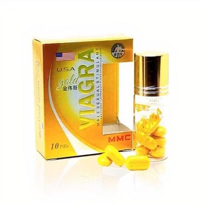 Viên uống hỗ trợ sinh lý Cường Dương Via gra Gold 10 viên Chính hãng