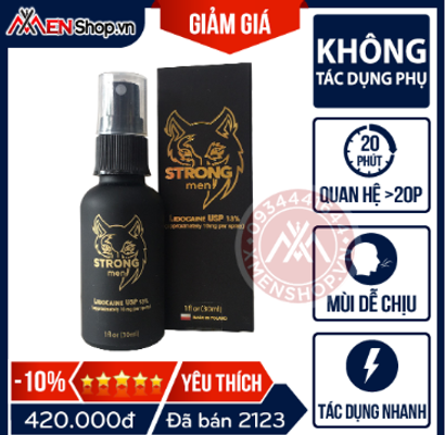 Balan Strong Men 30ml – Xịt Thoải Mái Giúp Cuộc Yêu Bền Lâu