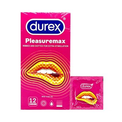 Bao cao su Durex Pleasuremax – Gai & Gân tăng khoái cảm, chính hãng