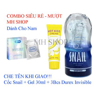 Combo chăm sóc nam giới Cốc Gel Bao siêu mượt che tên