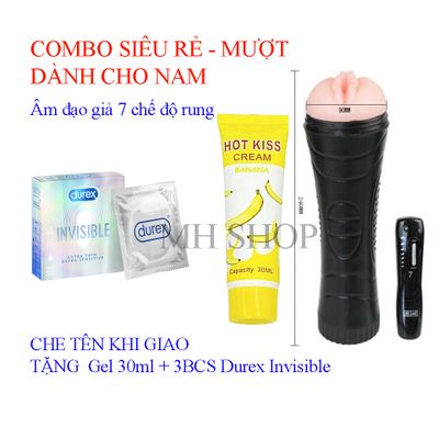 Combo cao cấp Chăm sóc nam giới 3 món Âm 7 kiểu Gel Bao toàn diện che tên