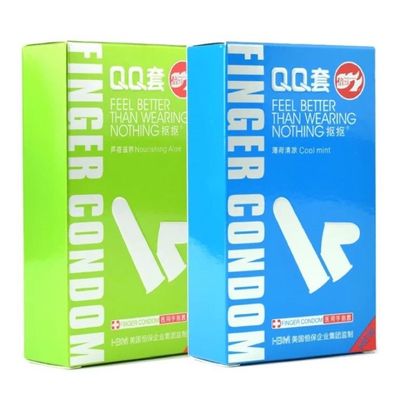 Bao Cao Su Đeo Ngón Tay HBM QQ Kích Thích Cực Sướng Hộp 10 Cái