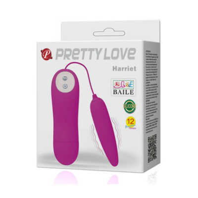 Trứng rung 1 đầu Pretty Love Harriet ABS 12 kiểu rung giải tỏa sinh lý nữ hiệu quả [đổi tên khi giao]