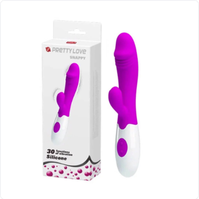 Dương vật giả Prettylove Snappy cao cấp 30 kiểu rung dùng 2 pin AAA [đổi tên khi giao]