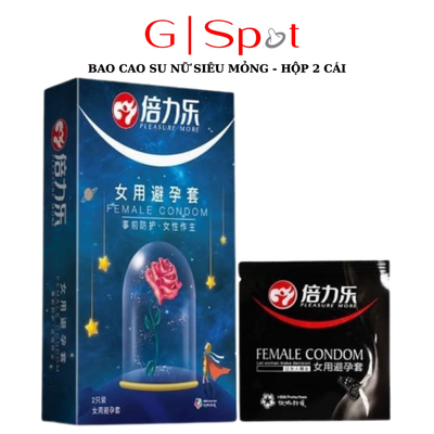 Bao Cao Su Dành Cho Nữ Siêu Mỏng - Hộp 2 Cái
