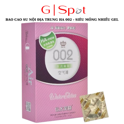 Bao Cao Su Nội Địa Trung HA 002 - Hộp 100 Cái - Siêu Mỏng Nhiều Gel