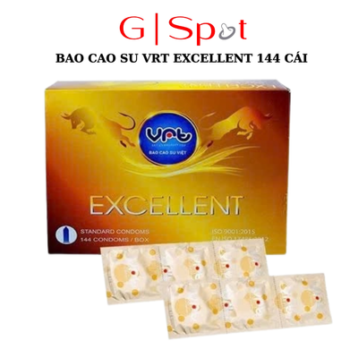 Bao Cao Su VRT Excellent 144 Cái, Bcs Gia Đình, Khách Sạn Giá Rẻ