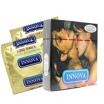 Bao Cao Su Innova Đen – Kéo Dài Thời Gian - Hộp 3 Cái