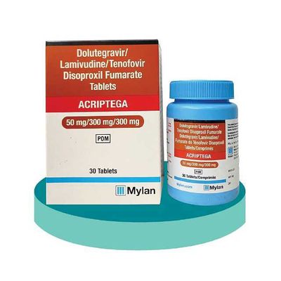 Acriptega – Arv Phòng Ngừa Phơi Nhiễm HIV – Hãng Mylan - Lọ 30 Viên