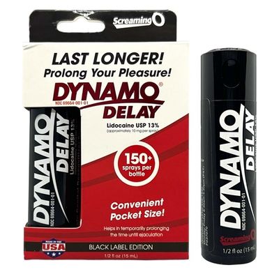 Chai xịt chống xuất tinh sớm lâu ra dành cho nam Dynamo Đen 15ml Chính hãng