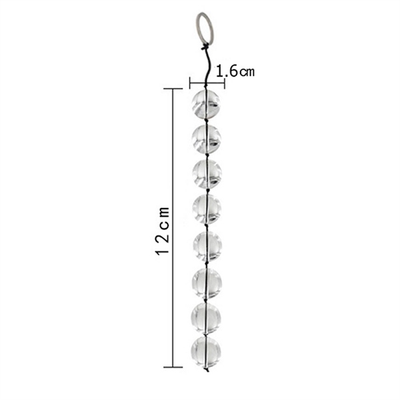 Chuỗi hạt hậu môn STBD Chuỗi Hạt Kegel Thủy Tinh Che tên khi giao hàng
