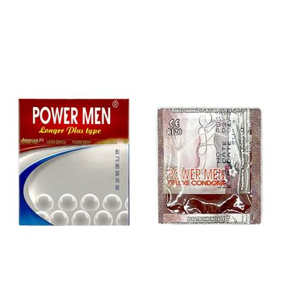 Bao cao su siêu mỏng kéo dài thời gian Powermen Ngọc Trai 3 cái che tên chính hãng