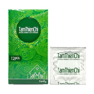 Bao cao su siêu mỏng kéo dài thời gian Tâm Thiện Chí Gia Đình 12 cái che tên chính hãng