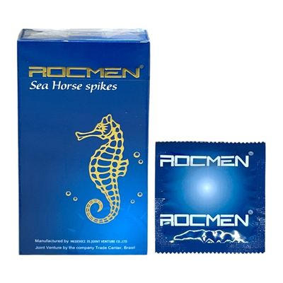 Bao cao su siêu mỏng kéo dài thời gian Rocmen Xanh 10 cái che tên chính hãng