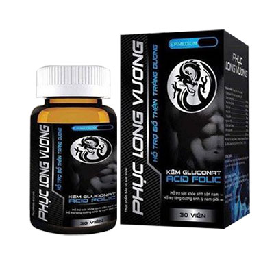 Viên uống hỗ trợ tăng cường sinh lý tráng dương bổ thận Phục Long Vương 30 Viên