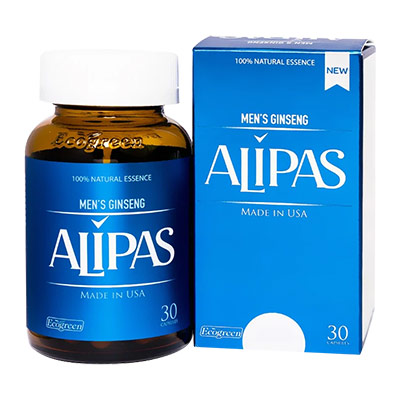 Viên uống hỗ trợ tăng cường sinh lý tráng dương bổ thận Sâm Alipas Hộp 30 viên