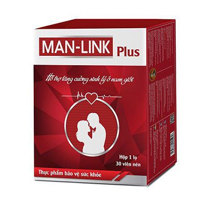 Viên uống hỗ trợ tăng cường sinh lý tráng dương bổ thận Manlink Plus 30 viên