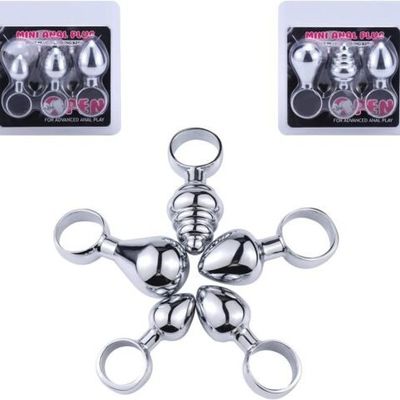 Bộ 3 Cái Plug Phích Cắm Hậu Môn Bằng Inox