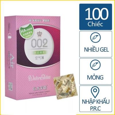 Bao Cao Su HA 0.02 Gia Đình Hộp 100 Cái