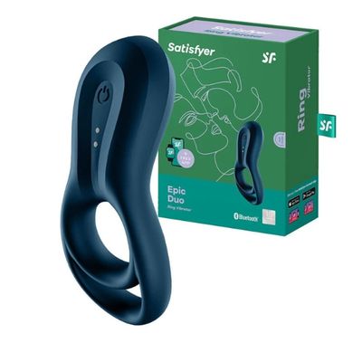 Vòng đeo dương vật Satisfyer Epic Duo đa chế độ rung