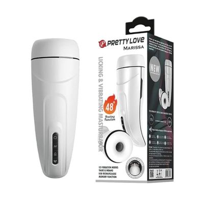 Máy âm đạo giả rung thục xoay dành cho nam Pretty Love Marissa rung liếm sưởi ấm
